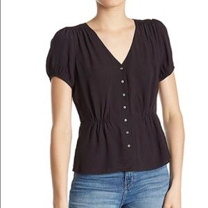 J Crew peplum button sleeve top 4T